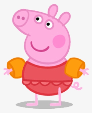 Peppa Pig En La Piscina - Transparent Png Peppa Pig Png