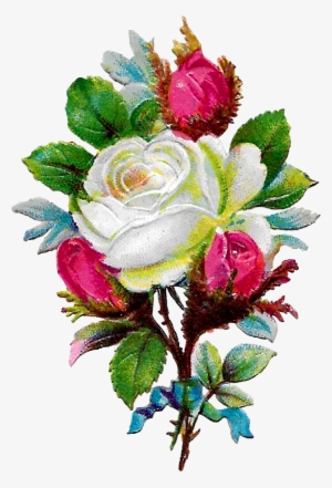 Digital White Rose Clip Art Download Png - Rose