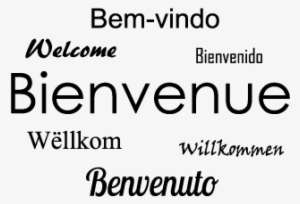 Welcome In Different Languages Decal - Bienvenue En Plusieurs Langues