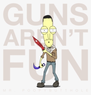 Poopybutthole With Csgo Knives [rick And Morty In Csgo - Cartoon