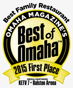 Family Restaurant 2015 First Place Blk - Best Of Omaha Png