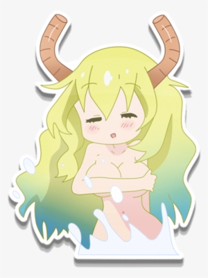 Kobayashi's Dragon Maid Lucoa Stickers Transparent