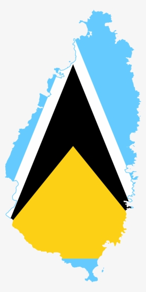 Open - Saint Lucia Flag Map
