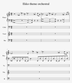 Ekko Theme Orchestral Sheet Music 1 Of 6 Pages - Piano