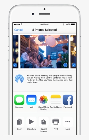 Save Photos From A Shared Album - Airdrop Iphone To Iphone