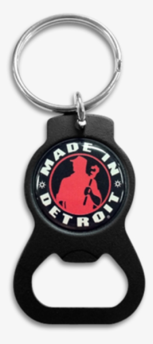 Bottle Opener Key Chains - Wall Decal: Made In Detroit Logo, 89x89cm.