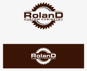 Logo Design By Keith Designs For Roland Custom Cabinetry - Saw Blade Silhouette