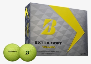 Yellow, Pink - Bridgestone Extra Soft Yellow Golf Balls