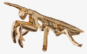 Praying Mantis Gold-plated Figurine