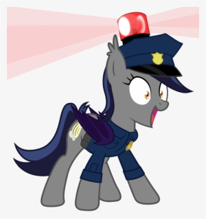 Echo As The Police - Mlp Bat Pony Echo