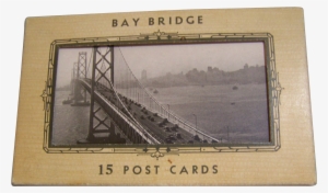 Bay Bridge Post Card Folder 15 Cards - Picture Frame