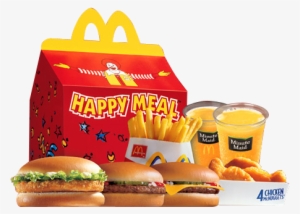 Burger Clipart Happy Meal - Happy Meal Mcdonald Png