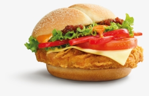 Mcdonald's New Flaming Red Hot Spicy Peppers Burger - Hot Spicy Pepper Burger