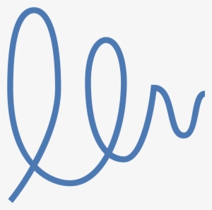 This Is An Image Of A Signature With A Horizontal Line - Icon