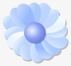 Blue Flower Png Clip Arts - Vector Graphics