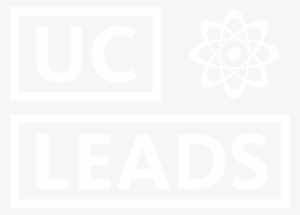 White Uc Leads Sub-brand Logo Lockup, Transparent Background - Please Flush Urinal After Use