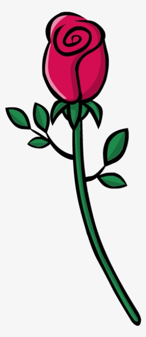 Clip Art Flower Decoration Symbol Love Leaves Petals - Budding Rose Clip Art