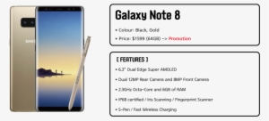 Galaxy Note 8 1 - Samsung Galaxy Note 8 4g 64gb Dual Sim Gold