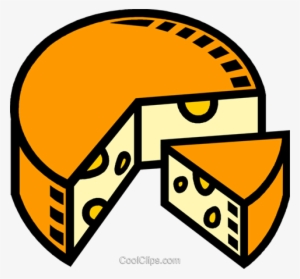 Swiss Cheese Royalty Free Vector Clip Art Illustration - Cheeses