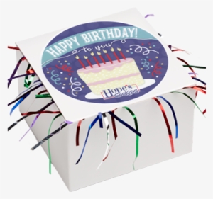 Birthday Cookie Gift Box With Tinsel - Gift