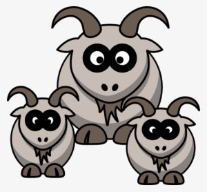 Goat Clipart Three - 3 Cartoon Goats