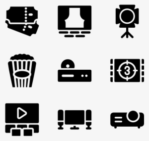 Movies And Cinema Fill - Icon Social Media Png