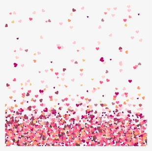 Hearts Love Background Love Ftestickers - Confeti Rosas Png