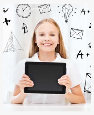 Student Holding Technology Device