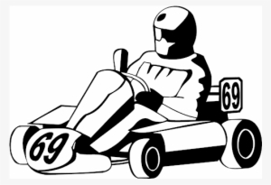 Go Kart Png - Go Karting Black And White