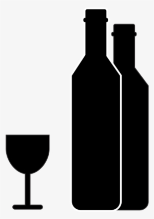 Glass And Bottle Free Icon - Wine Bottle