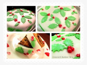 Christmas Cake Collage - Kuchen