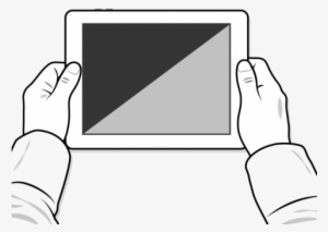 Ipad Hand Png Download - Illustration Of Ipad