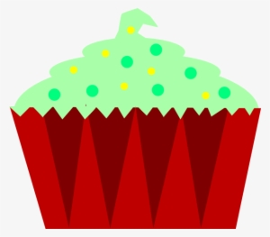 Christmas Cupcake Clip Art At Clker - Cartoon Christmas Cupcakes Transparent