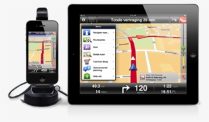 Ipad Hand Png Navigatie App Voor Iphone/ipad - Tomtom Hands-free Car Kit For Iphone