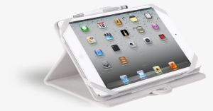 The Tablet Is Securely Fixed Through 4 Rubber Band - Wedo Trendset Protective Cover For Tablet - White Artificial