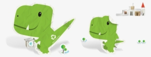 Brand Mascot Design Illustration Dinosaur Scrap Paper - Design