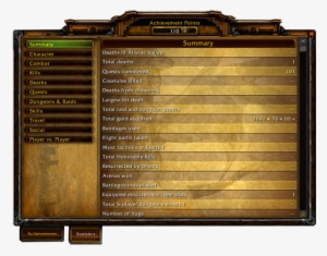 Stats Panel - Wow