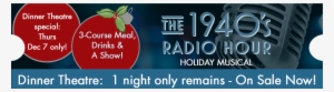 1940s Radio On Sale Now Slider Dinner Theatre - Us Boulogne