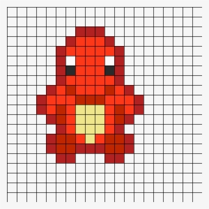 Charmander Perler Bead Pattern / Bead Sprite - Plankton Pixel Art Minecraft