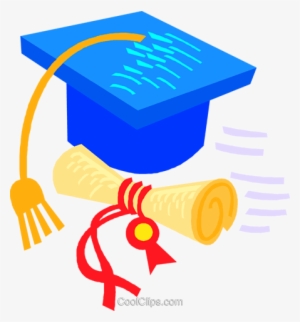Graduation Hat And Certificate Royalty Free Vector - Diploma And Certificate Clipart Png