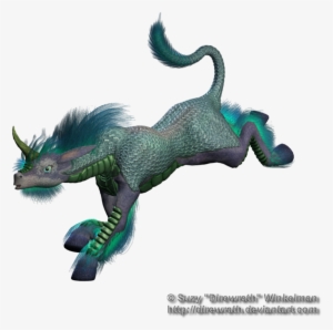 Fantasy Oriental Unicorn Png Stock Water By Direwrath - Fantasy Animal Png