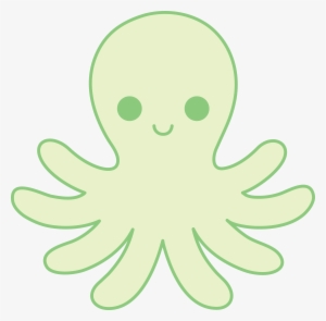 Green Clipart Octopus - Green Octopus