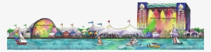 Drawing Of The Great South Bay Music Festival Courtesy - Great South Bay Music Festival