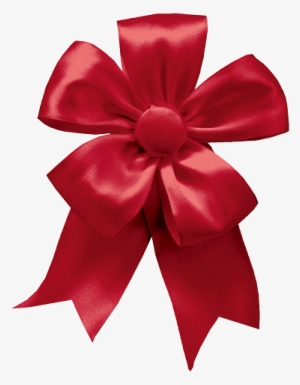 Caspari Solid Red Christmas Ribbon Bow - Satin