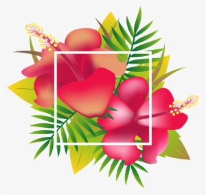 Header Floral Design Tropics - Tropical Leaves Header Png