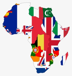 African Map Vector Png - Map Flag Of Colonial Africa
