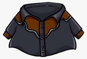 Black Cowboy Shirt Clothing Icon Id 843 - Sweater