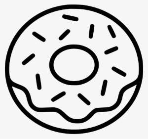 Png File Svg - Donut Black And White