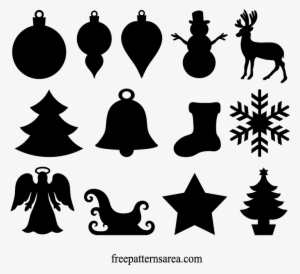Clip Transparent Winter And Christmas Ornament Cutouts - Christmas Ornaments Eps Free