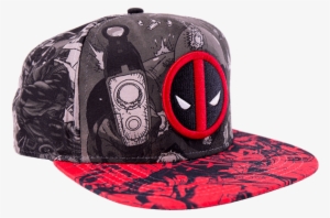 Men's Deadpool Sublimination Hat, Multicolor
